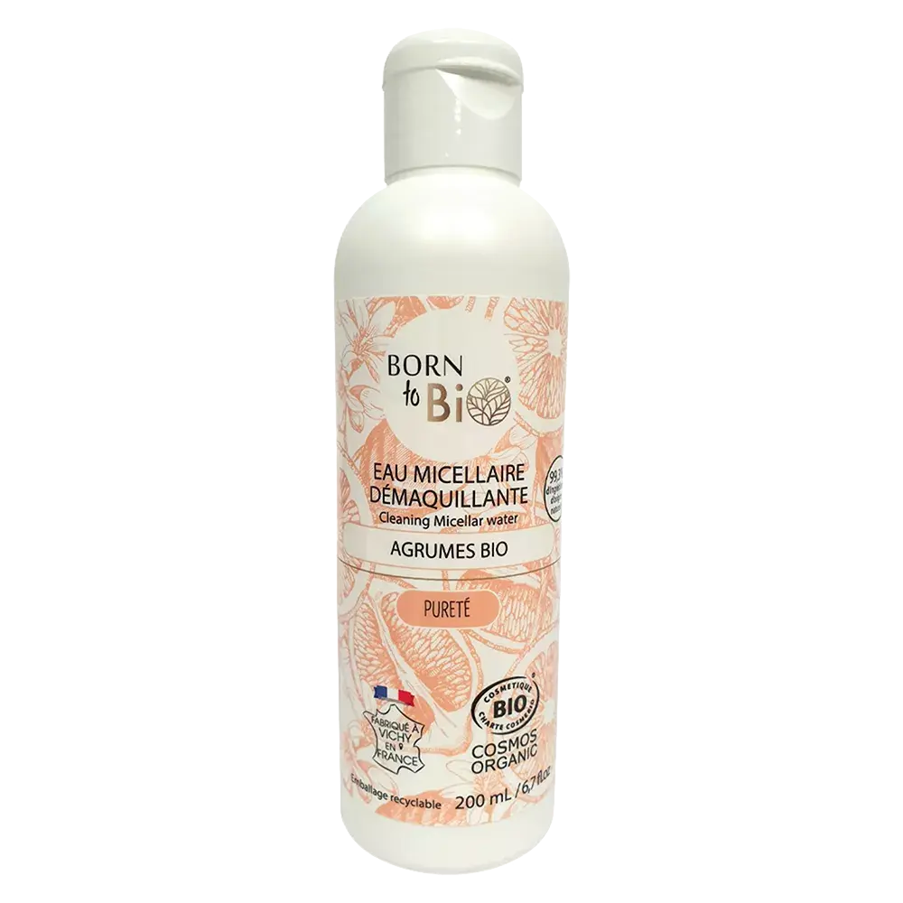 Citrus Micellar Makeup Remover Water 200mL - Certified organic-0