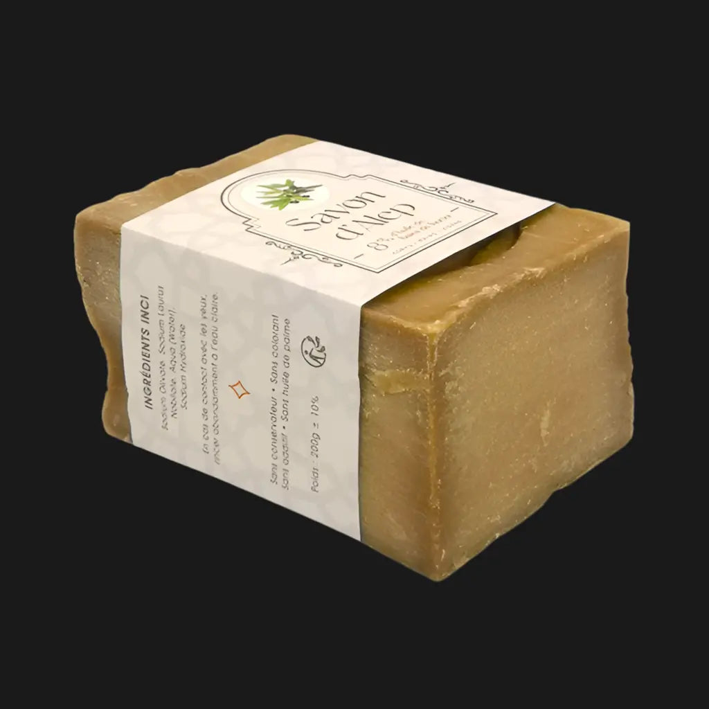Savon d'Alep à l'huile de baies de laurier (8%) 200g - Redy boutique