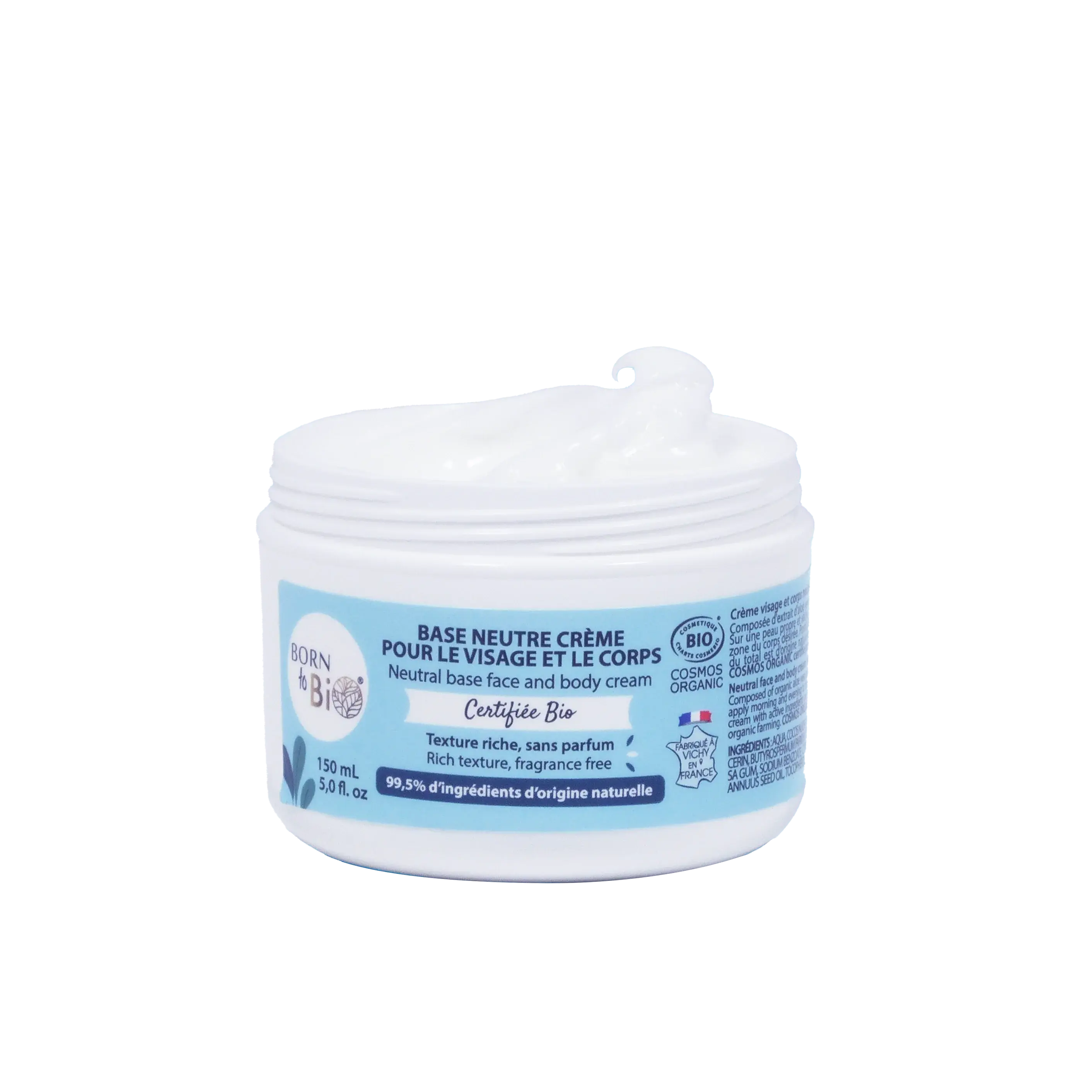 Certified organic neutral base face and body cream-1