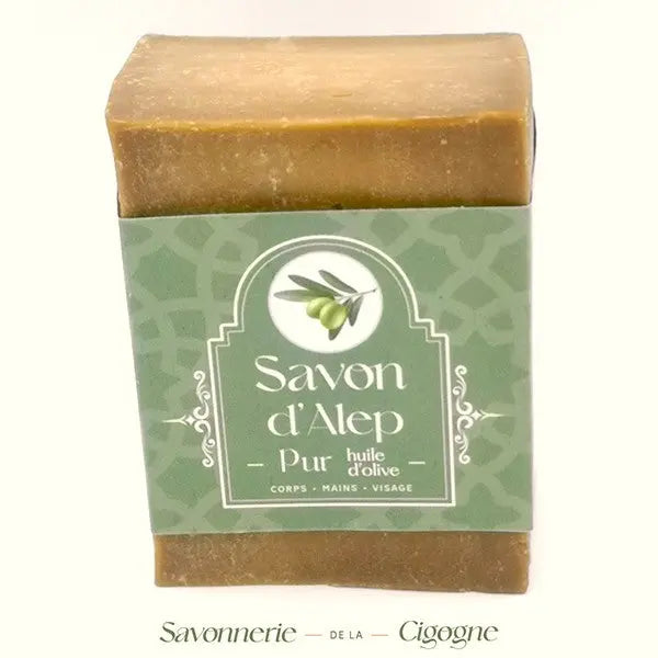 Savon Alep pur à l'huile d'olive 200g-0